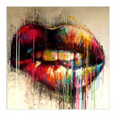 Mouth 5D Full Drill Round Diamond Painting Embroidery Kits Cross Stitch
