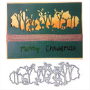 deer christmas metal cutting dies stencil scrapbook album paperembossingcraftTU