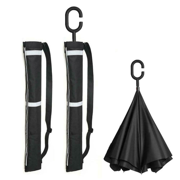 C-handle Upside Down Reverse Umbrella Carry Bag Dust Protective Storage Bag 2Pcs