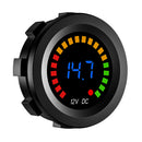 LED Digital Color Display Voltmeter Volt Panel Meter for 12V Car Motorcycle A