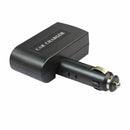 2 Usb Supply Charger + Dual Plugs Car Cigarette Lighter Extender Splitter C