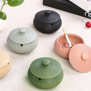 3pcs Nordic Style Ceramic Jewelry Storage Jar with Lid,  Cigarette Ash Tray