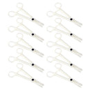 10 Disposable Plastic Piercing Clamp Forcep Plier Supplies Tool Slotted Body Ear