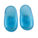 2PCS Blue Clear Silicone Ear Cover Hair Dye Shield Protect Salon Color  A