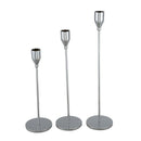 3 Piece Set Of Golden Cone Candlestick, Candle Holder for Wedding and Table