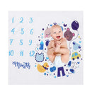 Cute Cartoon Baby Photography Blanket Calender Backdrop Cloth Photo Grops A