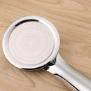 ABS Pressurized Plastic Electroplating Round Handheld Shower Head Lightweight