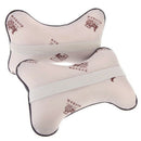 2pcs PU Leather Car Auto Seat Cover Head Neck Rest Cushion Headrest Pillow  O5L3