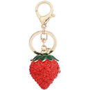 Car Pendant Sweet Creative handBag Fruit Keychain Strawberry Key Chain Ring OUZ