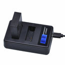 Lp-E12 Usb Lcd Display Dual Port Battery Charger For Eos M,M10,M50,M100,Reb Y2B8