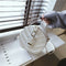 Creative Round Shoulder Bag Leather Small Women Crossbody Handbag (White) A#S
