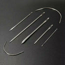 7x Repair Sewing Needles Kit Upholstery Carpets Canvas Leather Curved