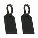 2Pcs Leather Luggage Tags Suitcase Id Card Name Label Baggage Address Travel