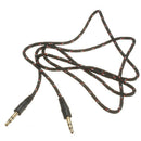 3.5mm AUX audio cable stereo cable audio jack black