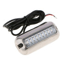 Stainless Steel LED Underwater Pontoon Marine Boat Transom Light Green Light