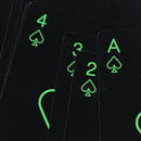 Black Luminous Fluorescent Poker Cards Playing Card Glow In The Dark 3C