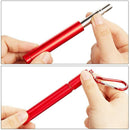 4 Pieces Portable Collapsible Reusable Straws Telescopic Metal Straws Foldi