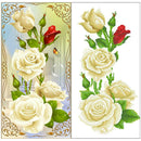 5D DIY diamond Painting Rose Flower Diamonds Wall Stickers Decor
