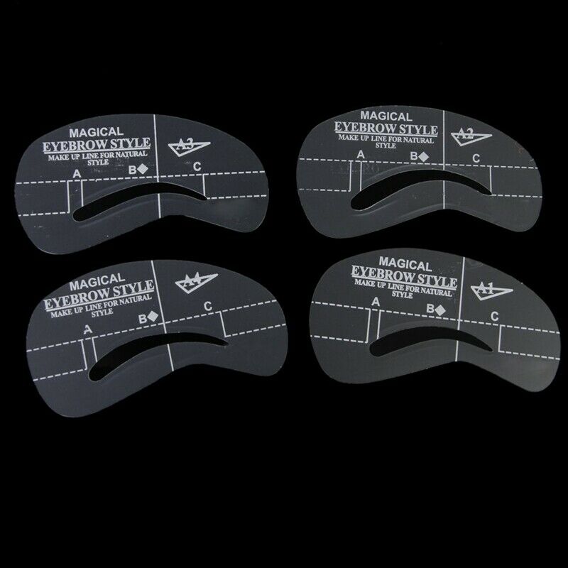 24Pcs Eyebrow Stencil Eyebrow Care Design Template Makeup Beauty Tool & 24P G8V5