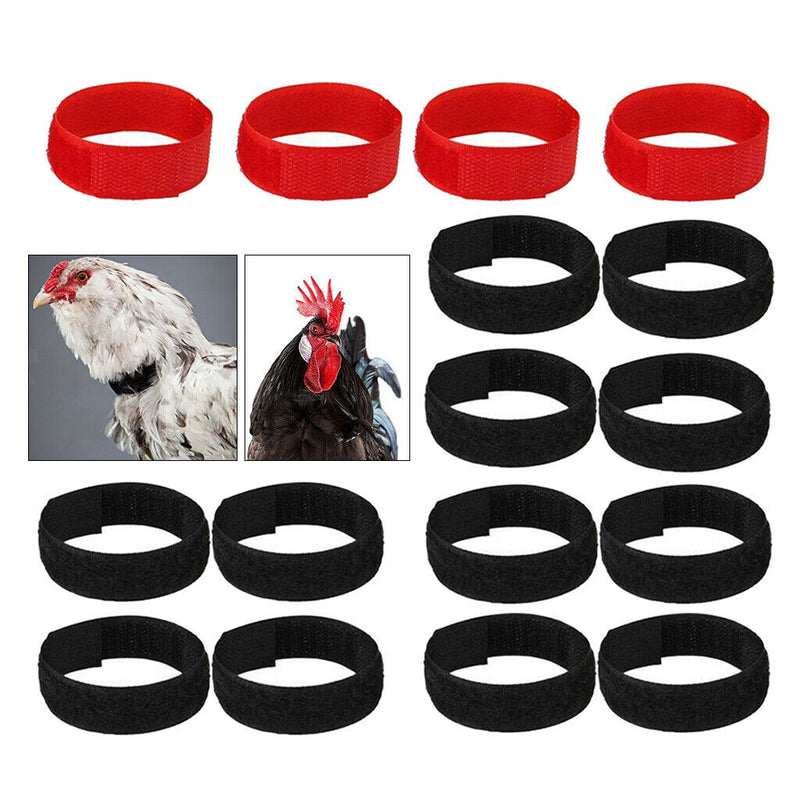16x Chicken Collar Prevent Chicken from Screaming For Poultry Rooster Goose