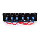 6 Gang Switch Panel Red Button Waterproof Car Circuit Breaker Red LED S1683