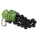 Soft Plastic Burgundy Bunch Simulation Grapes Fruit Home Decoration T7E8