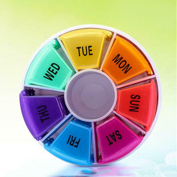 7 Days 28 Grids Colorful Kit Pill Storage Box Medicine Box Tablet Organizer