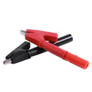 Pair Insulated Alligator Clip Test Lead Crocodile Clamps with Banana Plug P7L2