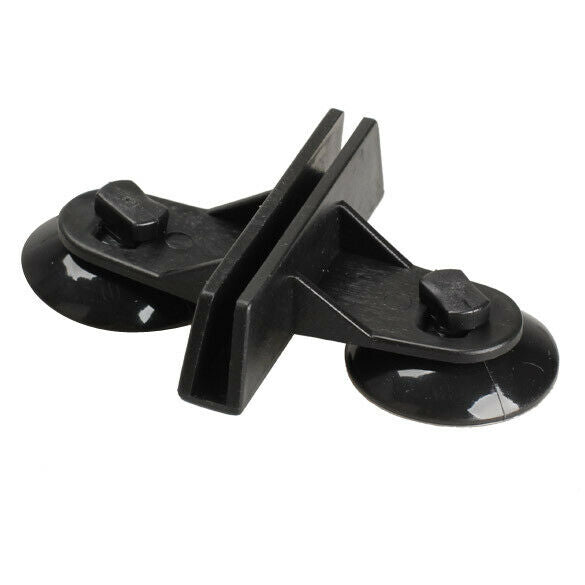 5x Black Plastic Divider Sheet Holder Suction Cups for Aquarium Fish Tank