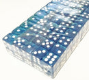 10pcs Six Sided Transparent 16mm Transparent sky blue Square Dice Right angle