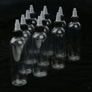 50 Pieces Plastic Squeeze Bottles with Twist Cap Applicator Bottle Container