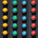 20pcs 12V LED Dot Light Car Auto Boat Round Rocker ON/OFF Toggle SPST  LCY