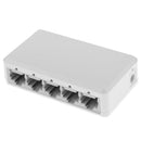 5-Port Fast Ethernet Unmanaged Switch Plug and Play Desktop Ethernet Hub