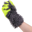 1x Cleaning Glove Car Sponges Mitt Microfiber Interior Exterior Care Wash T 3C
