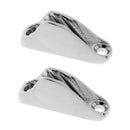 Pack of 2pcs Boat Sailing Rope Clam Cleat - 316 Stainless Steel Fittings