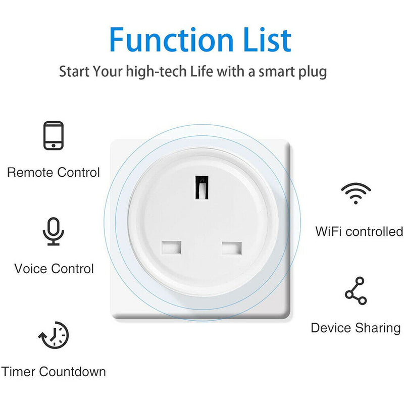 UK Plug Smartphone Remote Control WiFi Plugs Socket