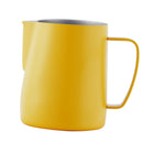 Stainless Steel Milk Frothing Jug Frother Coffee Latte Container Yellow