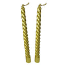 6pcs Taper Twisted Spiral Long Candles for Dinner Dining Table Wedding Decor