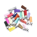 20x Mixed Leather Tassels Earrings Charm Pendant DIY Jewelry Making FindingsJR
