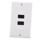 2 Pack HDMI Wall Plate, Dual 2 Port 4K HDMI Component Composite Audio Video