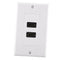 2 Pack HDMI Wall Plate, Dual 2 Port 4K HDMI Component Composite Audio Video