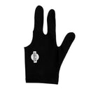 Spandex Snooker Billiard Pool Cue Glove Left Hand 3 Finger Accessories Black