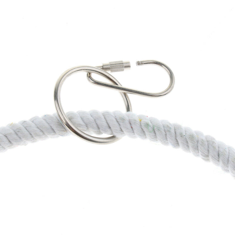 Parrot Bird Swing Chew Cotton Rope Hanging Climbing Cage Snuggle Ring Toys