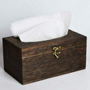 1PC Useful Wooden Retro Tissue Box Cover Paper Napkin Holder Case Home Car  H5I7
