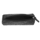 Glasses Bag Dustproof Pencil Pen Holder Container Case(Round Dark Gray) A
