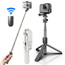 Selfie Stick, All in 1 Portable Selfie Stick Tripod with Bluetooth Remote, for