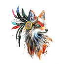 1pc fox Iron on Stickers Washable Heat Transfer Patches For T-shirt Applique JR