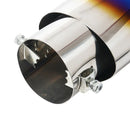 Universal Car Vehicle Exhaust Muffler Steel Tail Pipe:Straight Single Tube(