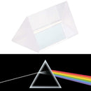 Optical Glass Triple Triangular Prism Physics Refractor Spectrum Light D7W5