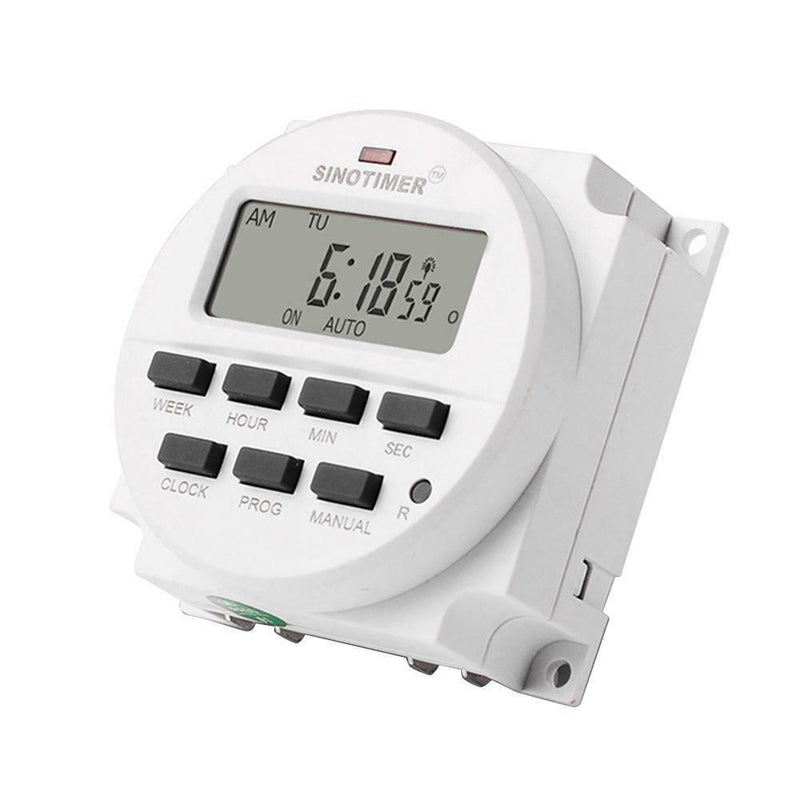 7 Days Programmable Timer Switch Weekly Digital Countdown Relay (200-250V)